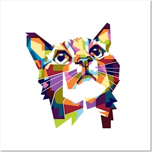 Colorful Cat Posters and Art
